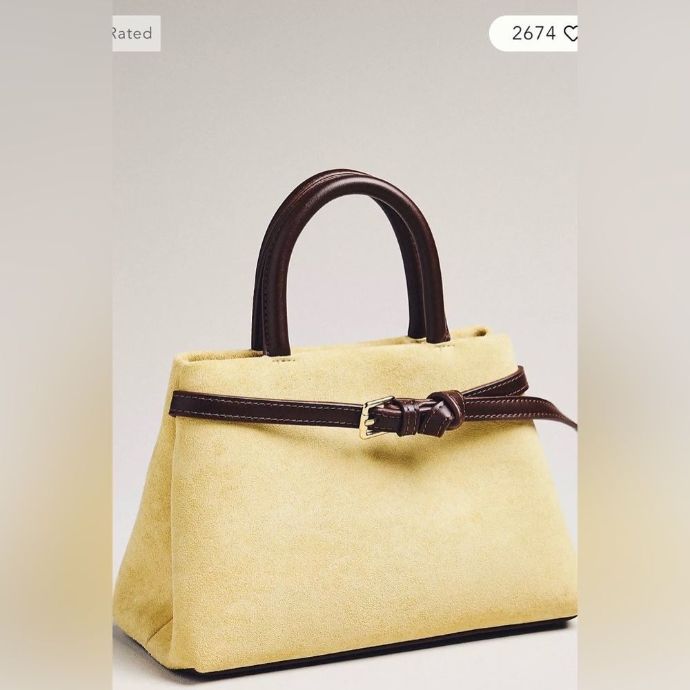 Anthropologie Belted tote Euc